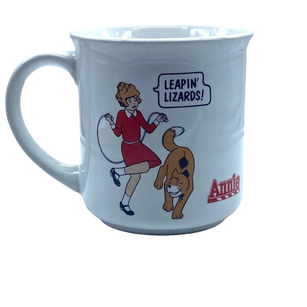 Vtg Annie Comic‎ Mug Applause 1982 Knickerbocker Toy Columbia Leapin Lizards